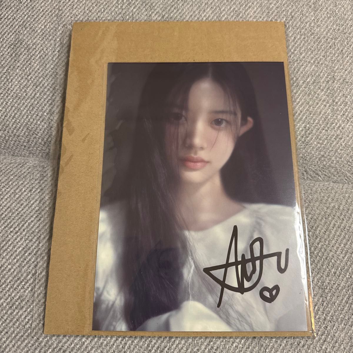 ILLIT weverse japan 当選品 ミンジュ 直筆サイン入りビジュアルカード