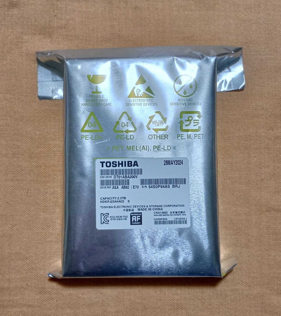 未使用】東芝 3 5インチSATA HDD 2TB DT01ABA200V③｜Yahoo!フリマ（旧