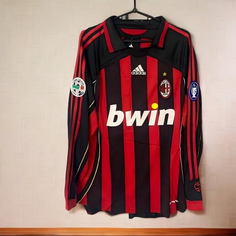 06-07 ACミラン マルディーニ 長袖 ユニフォーム 背番号3 MALDINI