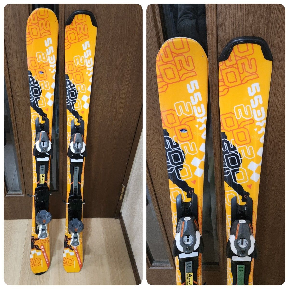 120cm ミッドスキー ケース付き ファンスキー スキー板 ショートスキー