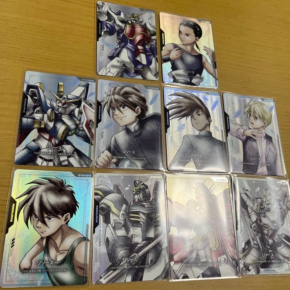 ガンダムW リソース 10枚セット ガンダムカードゲーム プロモ パラレル