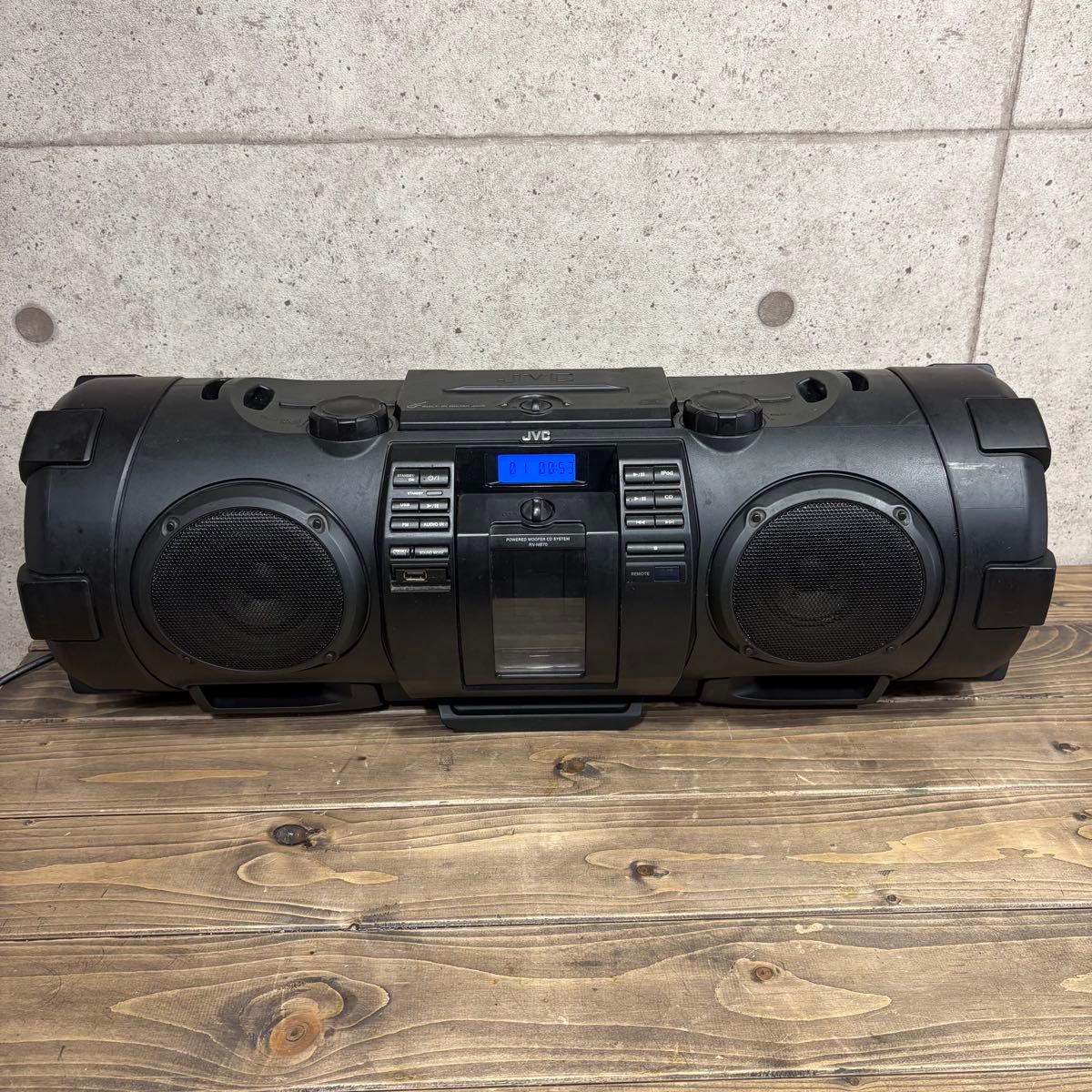 JVC RV-NB70-B パワードウーハー CDシステム スピーカー ビクター