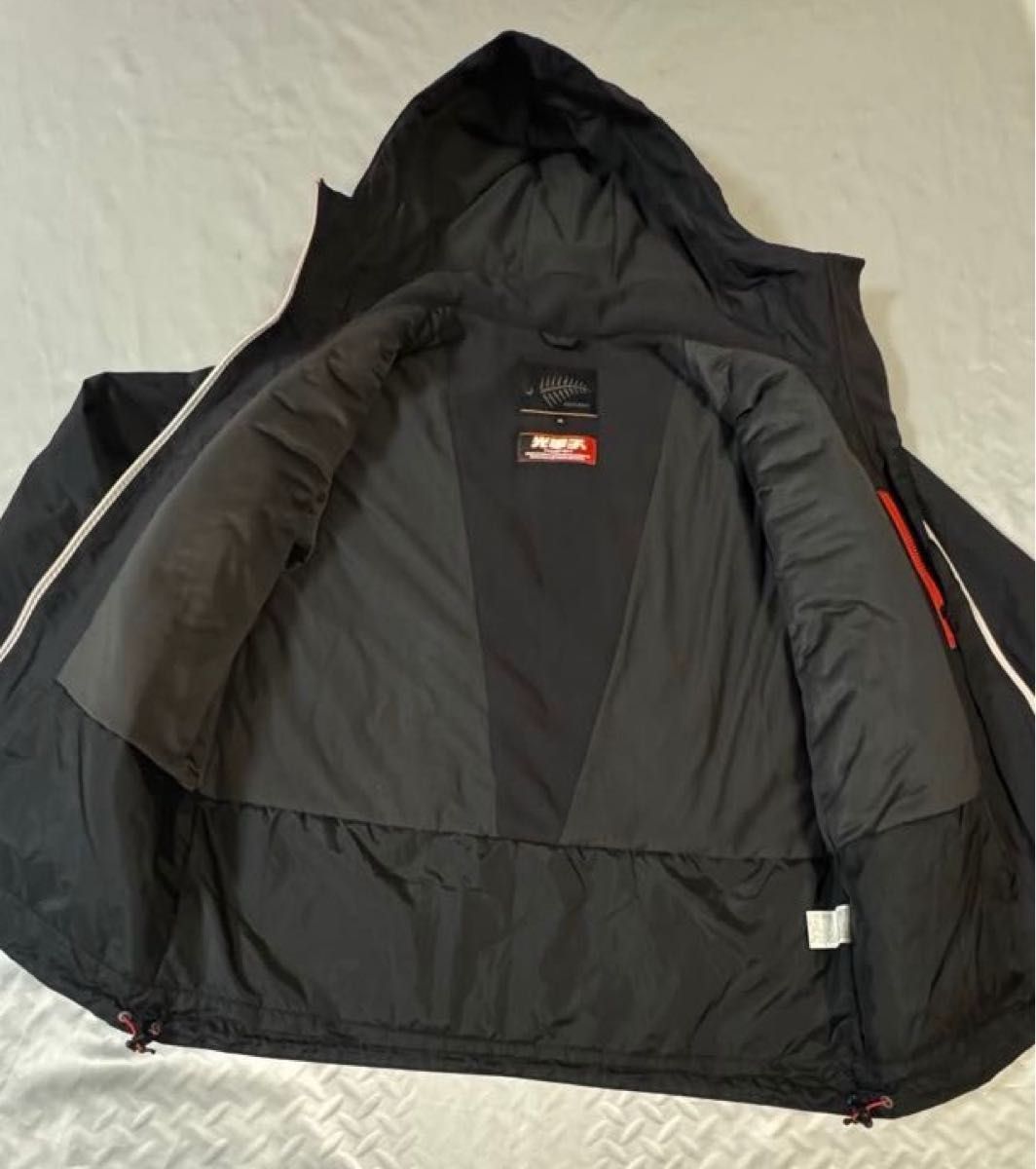 美品 ハヤブサ FREEKNOT 光電子 防寒着 3L 上下セット 黒 ナイロン is