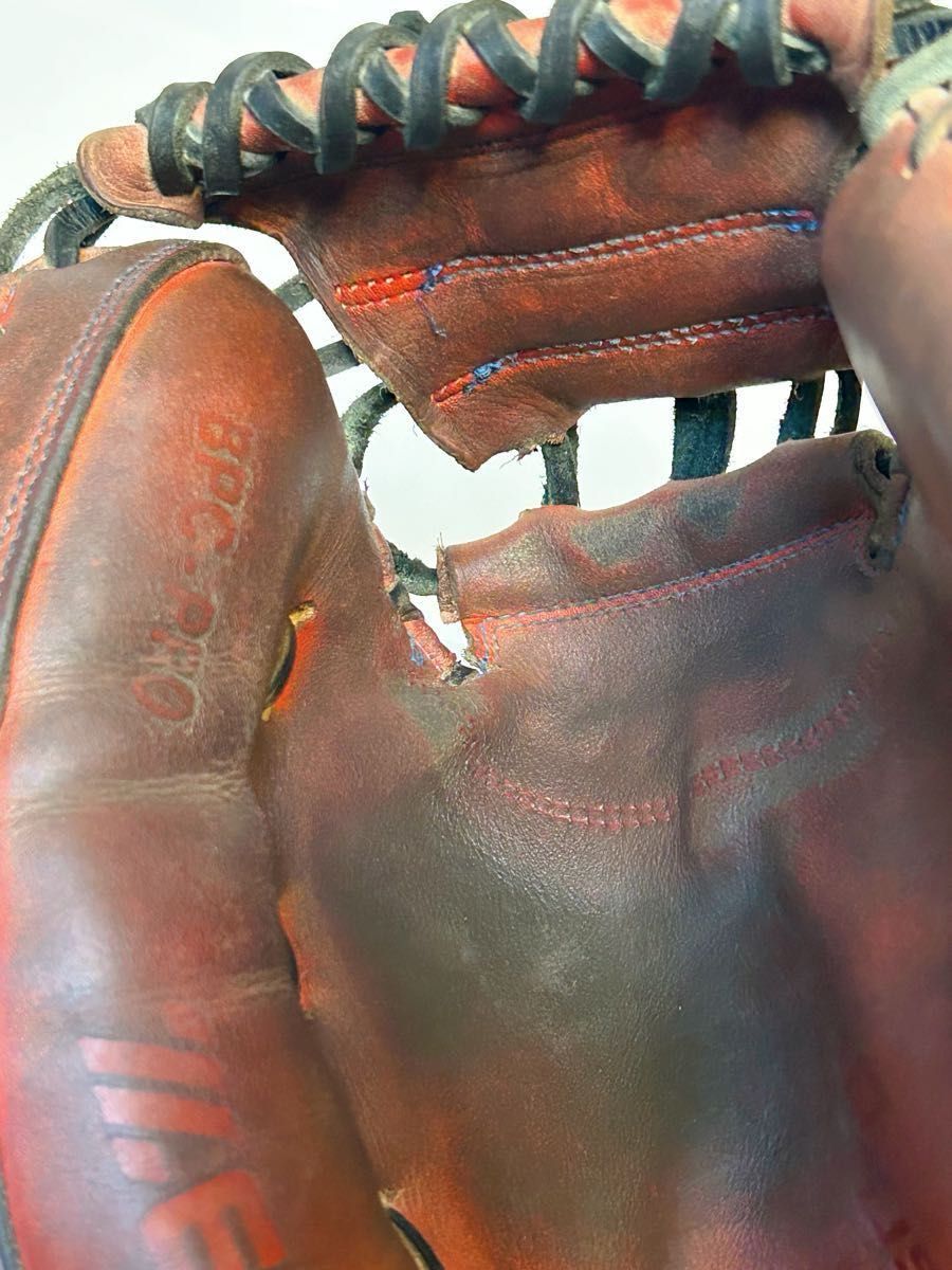 硬式用・キャッチャーミット 捕球面破れなし ZETT プロステイタス