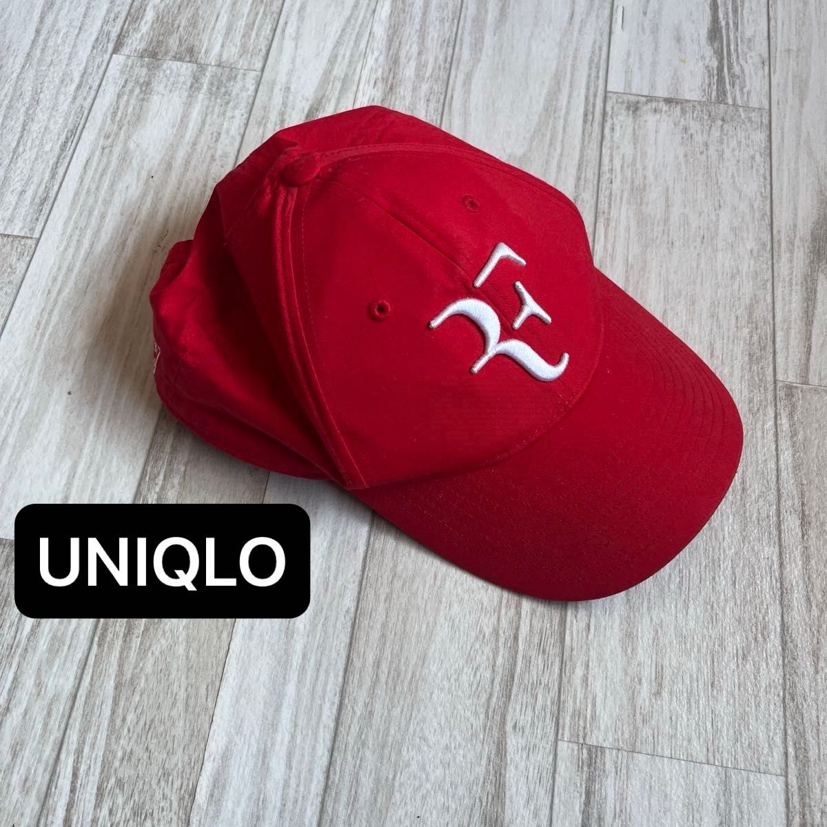 UNIQLO ユニクロ ロジャーフェデラー 完売品 RFキャップ レッド 帽子