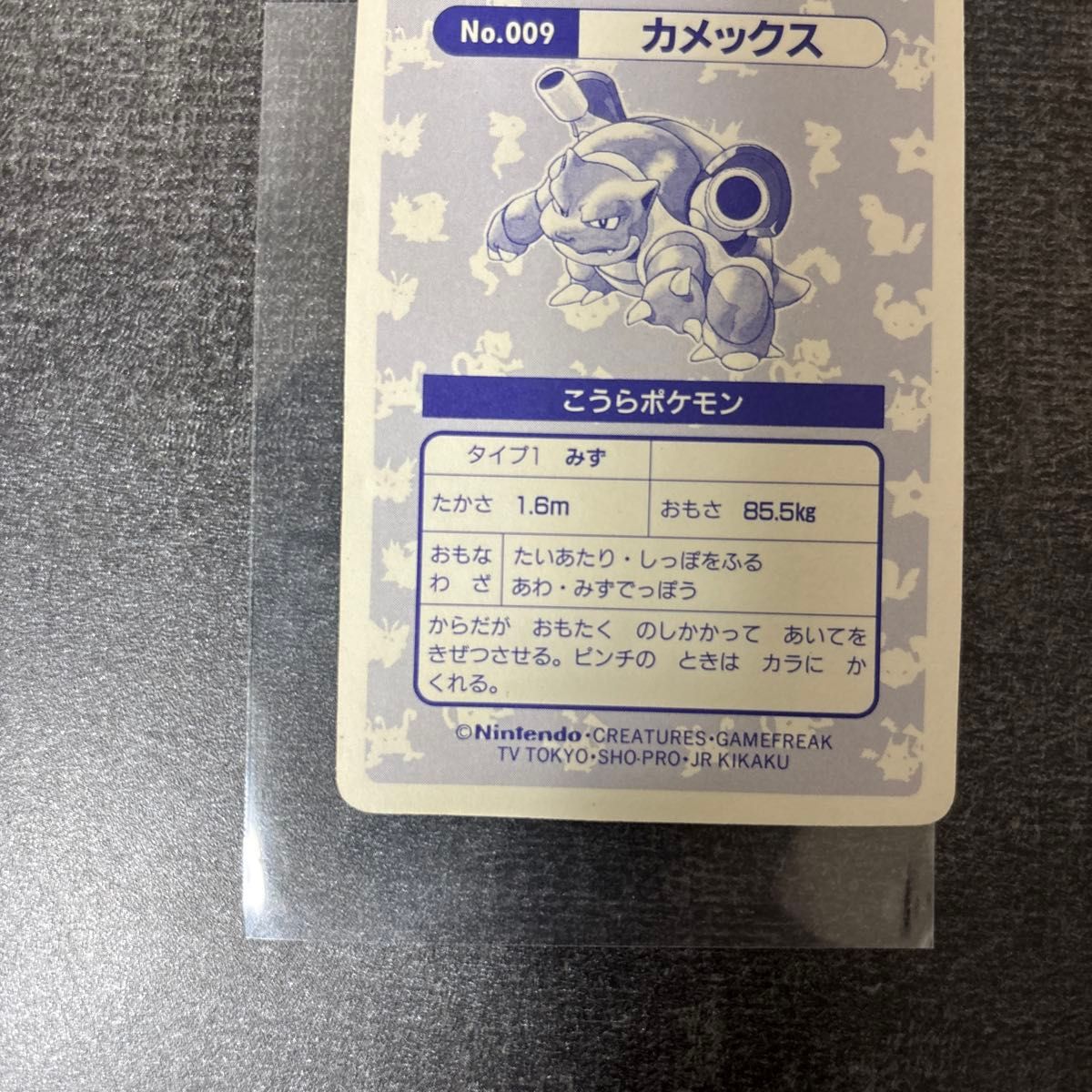 ピカチュウ カメックス ホログラムカード トップサン カードダス