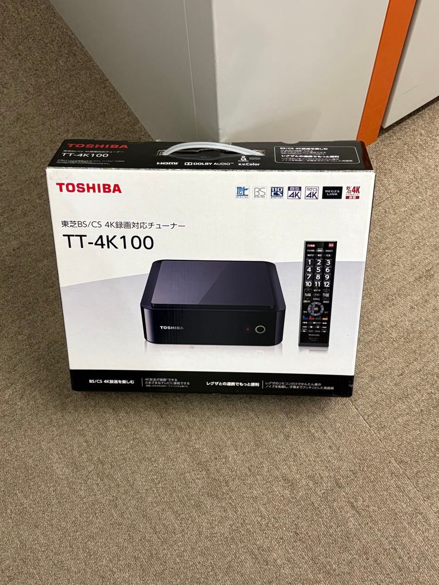 極美品】東芝 TOSHIBA TT-4K100 4Kチューナー B-CASカード付き 純正品