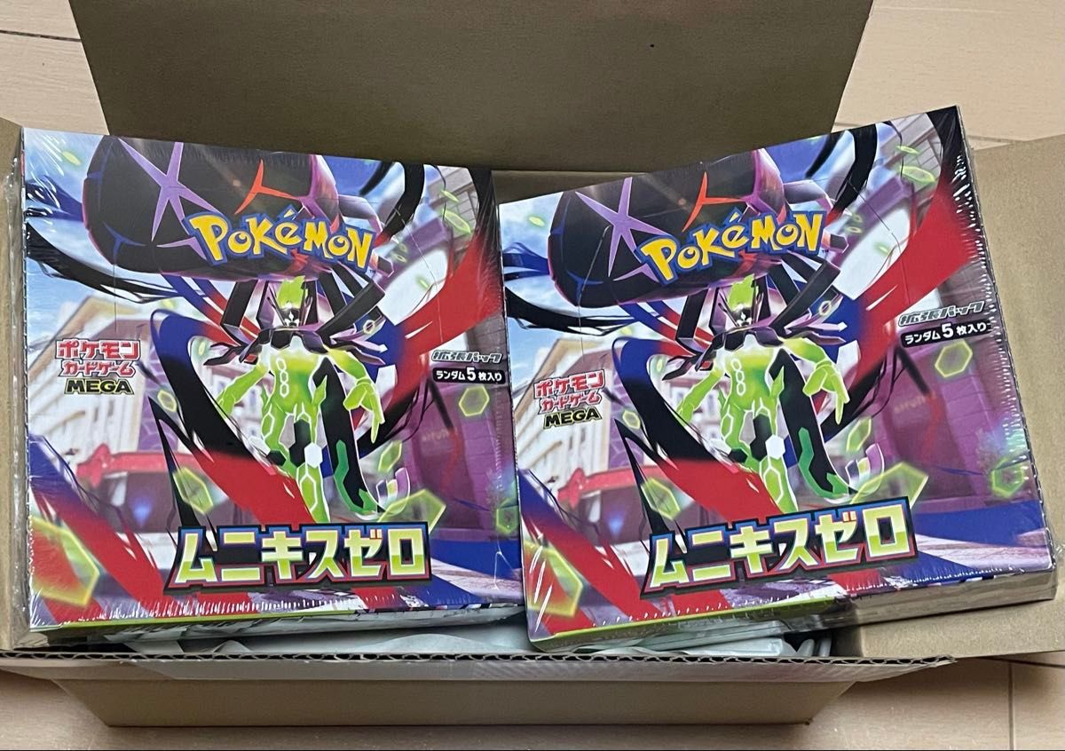 新品・未開封】ポケモンカードゲーム ムニキスゼロ 2BOX シュリンク付