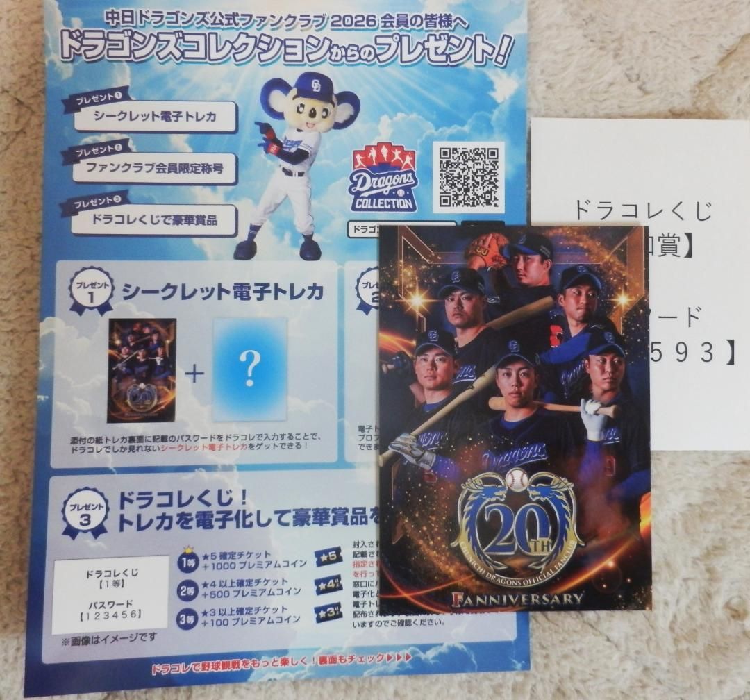Dragons ×NEW ERA ボディバッグ・20周年記念ワッペン・トレカ 中日