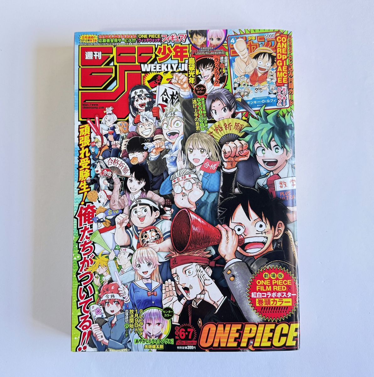 週刊少年ジャンプ 2023年 6・7号 とじ込み付録 モンキー・D・ルフィ P