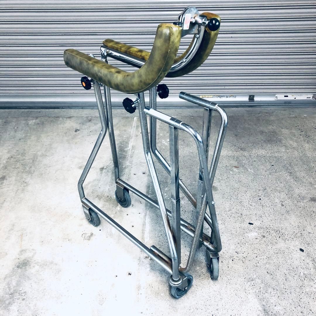 歩行器 介護 リハビリ 松永製作所 SM-10 折りたたみ 汚れ有り｜Yahoo