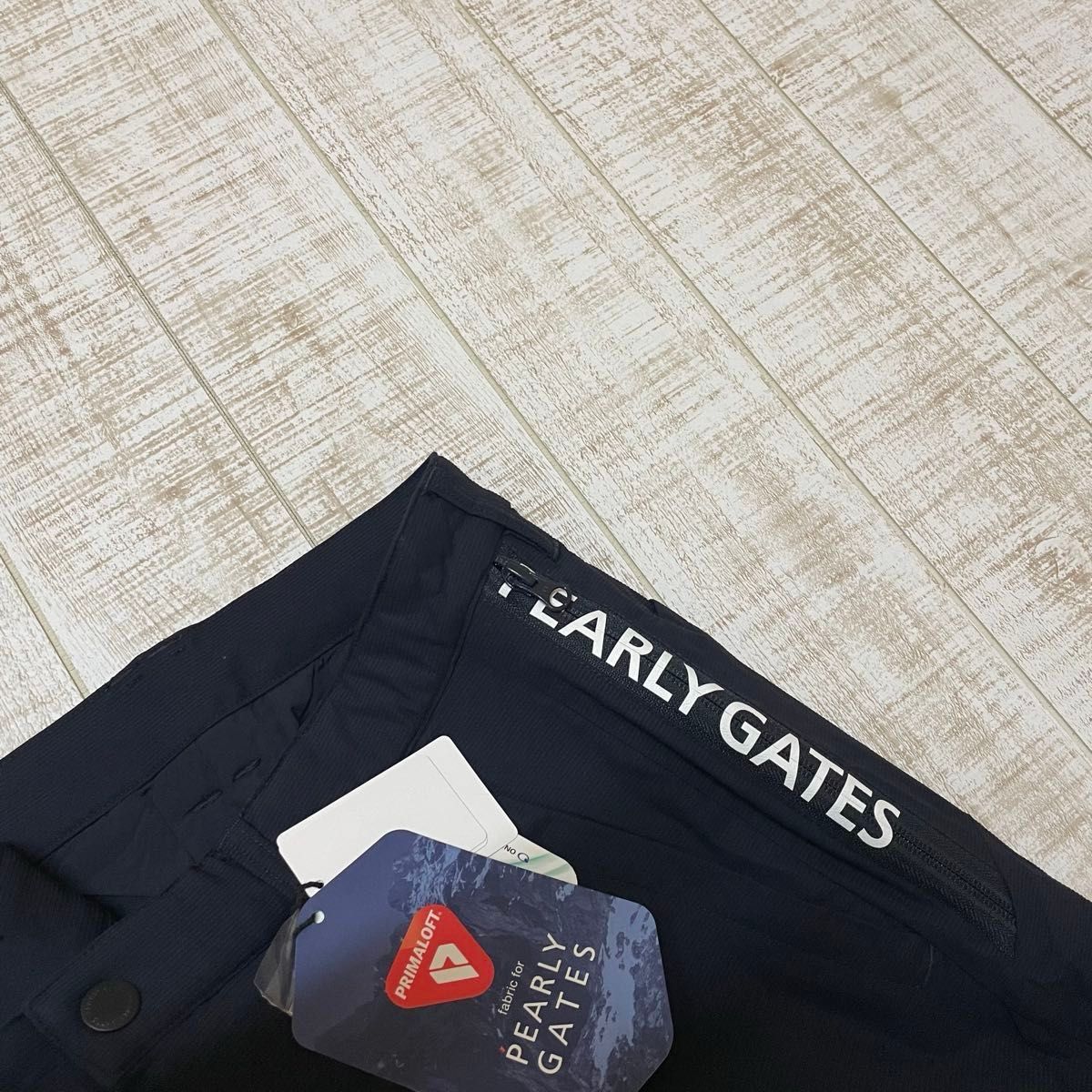 新品 パーリーゲイツ パンツ 中綿 プリマロフト ネイビー Mサイズ（4