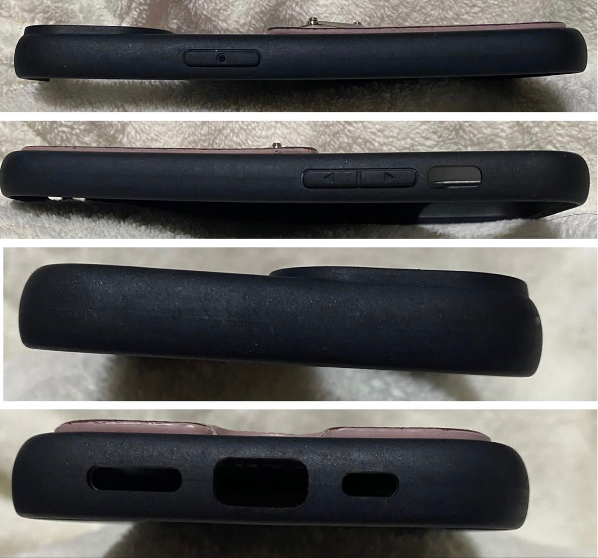 適合機種不明 PRADA iPhoneケース サフィアーノ ピンク 三角ロゴ