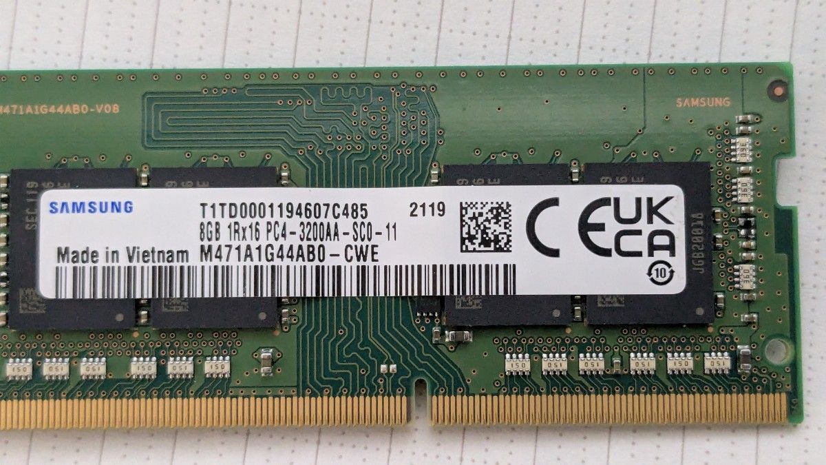 SAMSUNG DDR4 16GB (8GB×2) SO-DIMM メモリ｜Yahoo!フリマ（旧PayPay