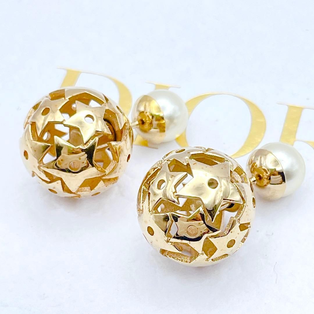 Christian Dior ピアス トライバル パール スター 星 ゴールド｜Yahoo