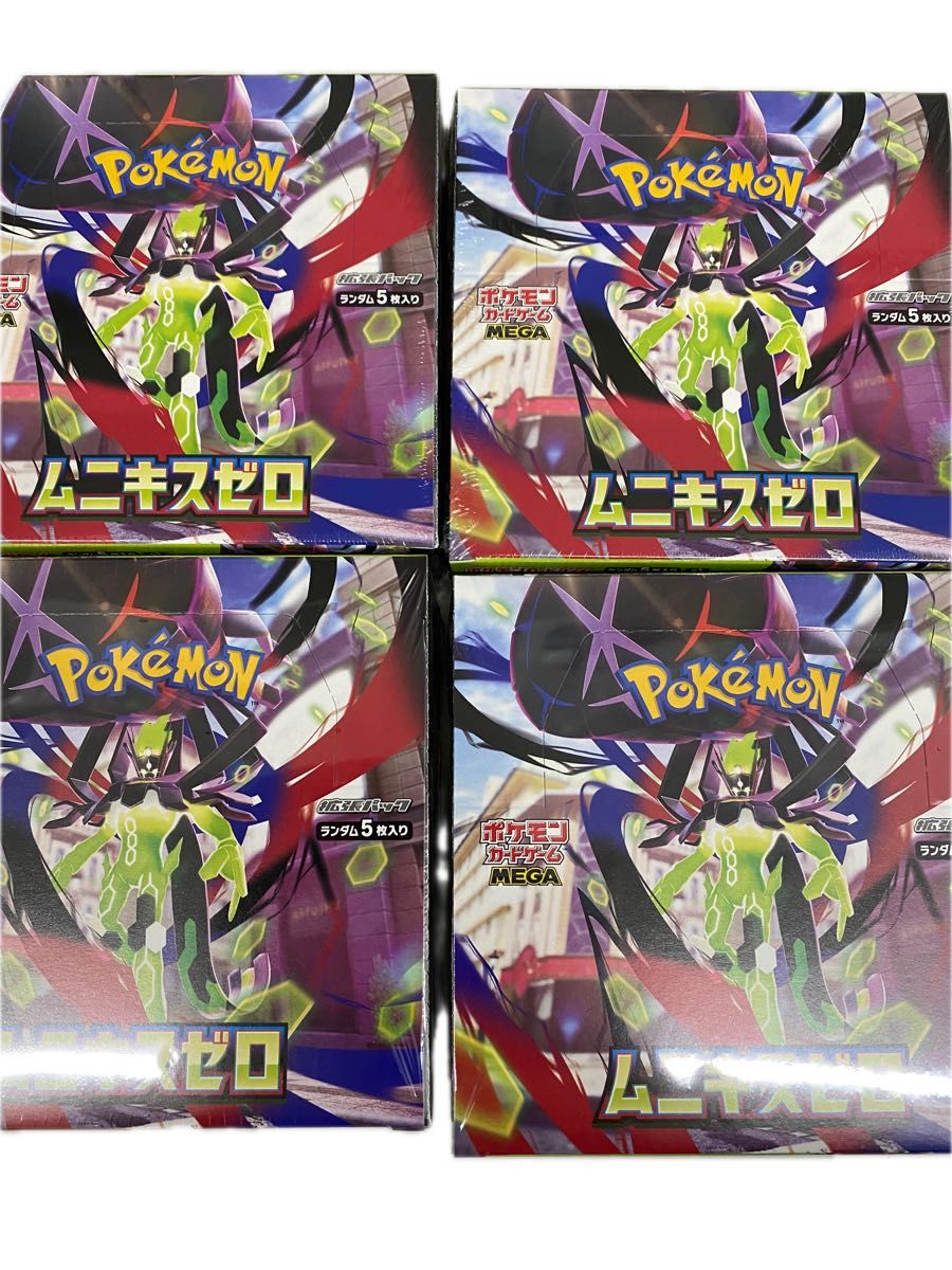 4箱 ポケモンカードゲーム ムニキスゼロ 新品未開封 box シュリンク