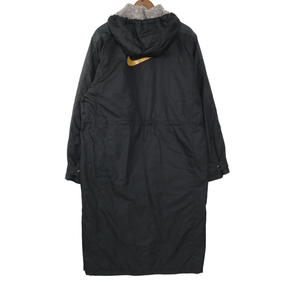 NIKE ナイキ ボア ゴールドライン ベンチコート ロングダウンコート 黒