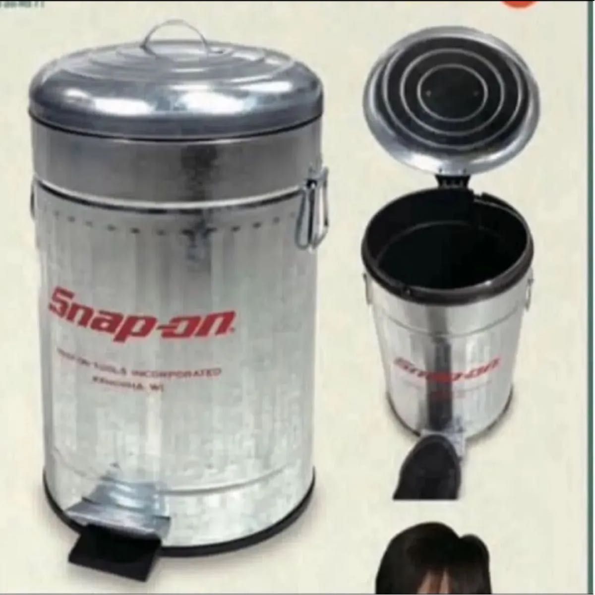 スナップオン スチール ペダル式 ゴミ箱 FUJ290TC Snap-on｜Yahoo