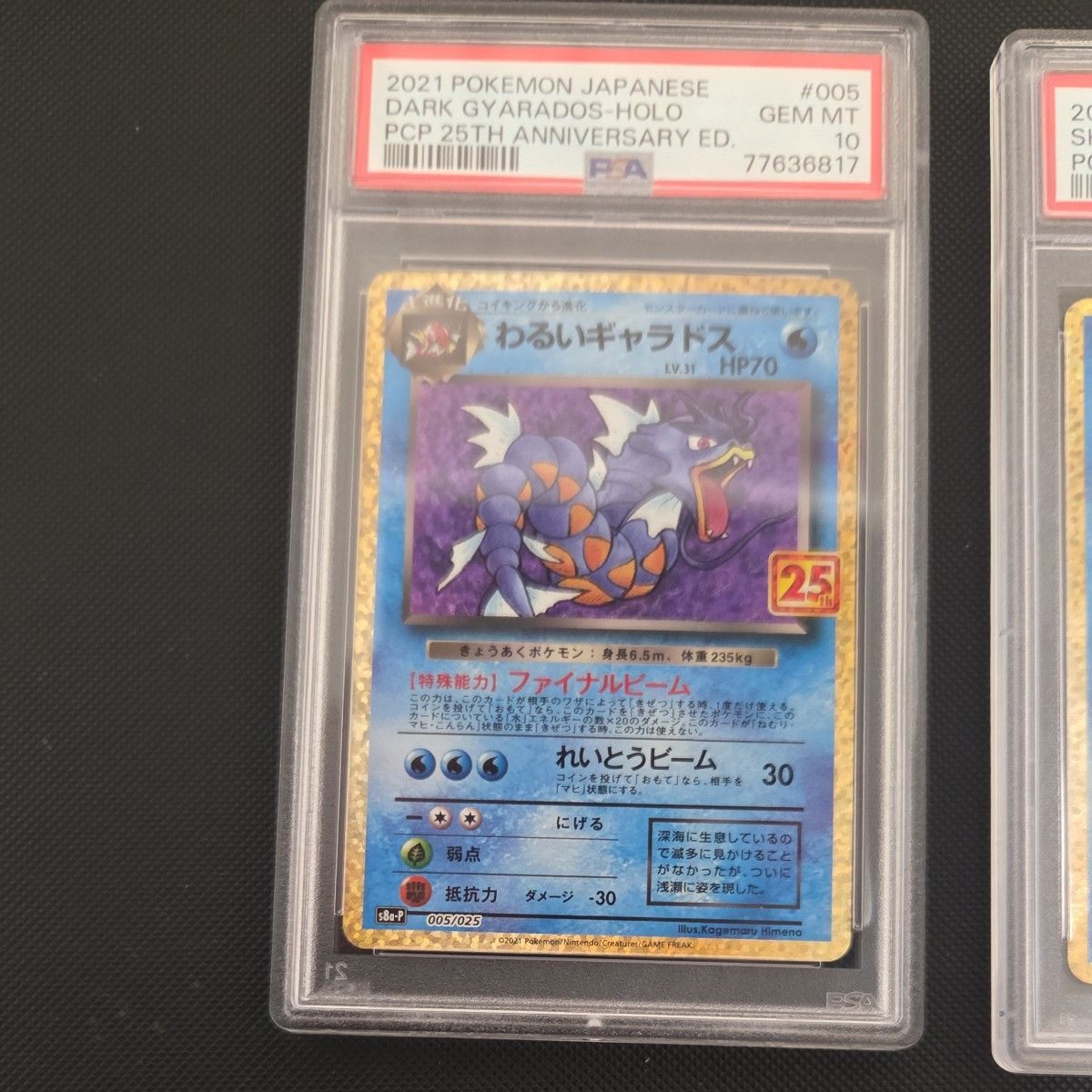 ポケモンカード ひかるコイキング わるいギャラドス 25th プロモ PSA10