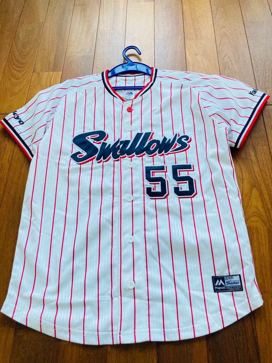東京ヤクルトスワローズ 村上宗隆 55 ユニフォーム メンズS 刺繍タイプ
