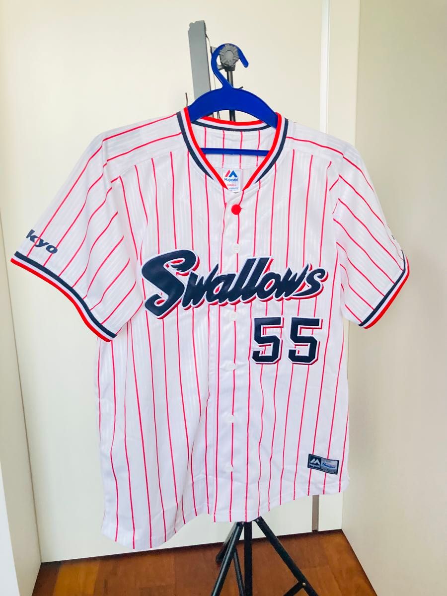 東京ヤクルトスワローズ 村上宗隆 55 ユニフォーム メンズS 刺繍タイプ