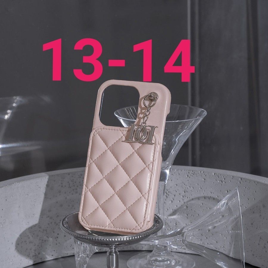 ダーリッチ キルティングミラーDDチャームiPhoneケース ピンク