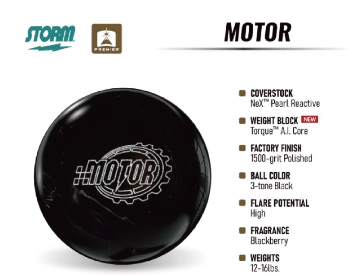 海外限定 送料込み【新品】モーター（MOTOR） ストーム 15ポンド3