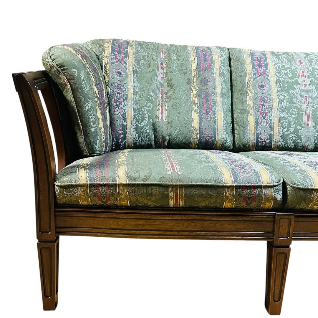 極美品 マルニ木工／地中海ロイヤル／「シャルル」3Pソファ／定価66万