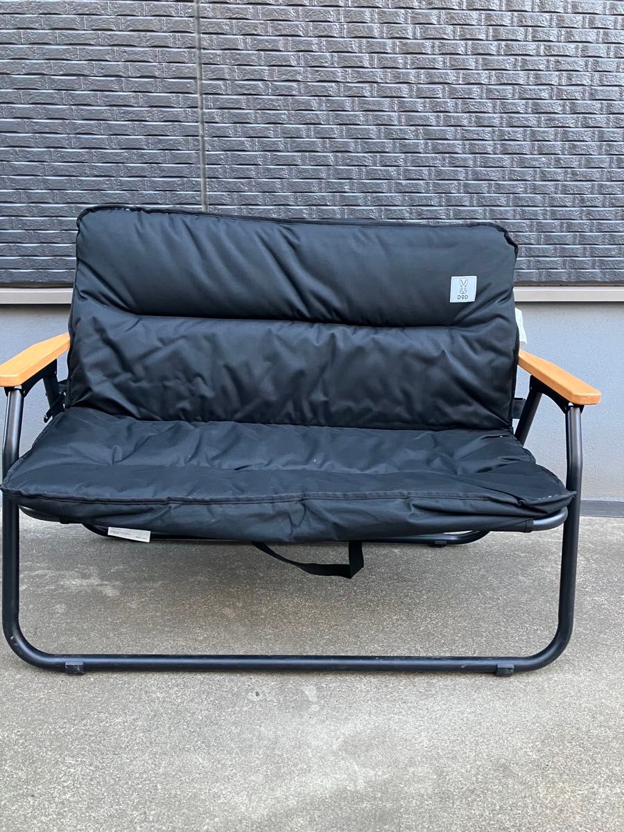 DOD グッドラックソファ 2人掛け 折りたたみ キャンプ ブラック｜Yahoo
