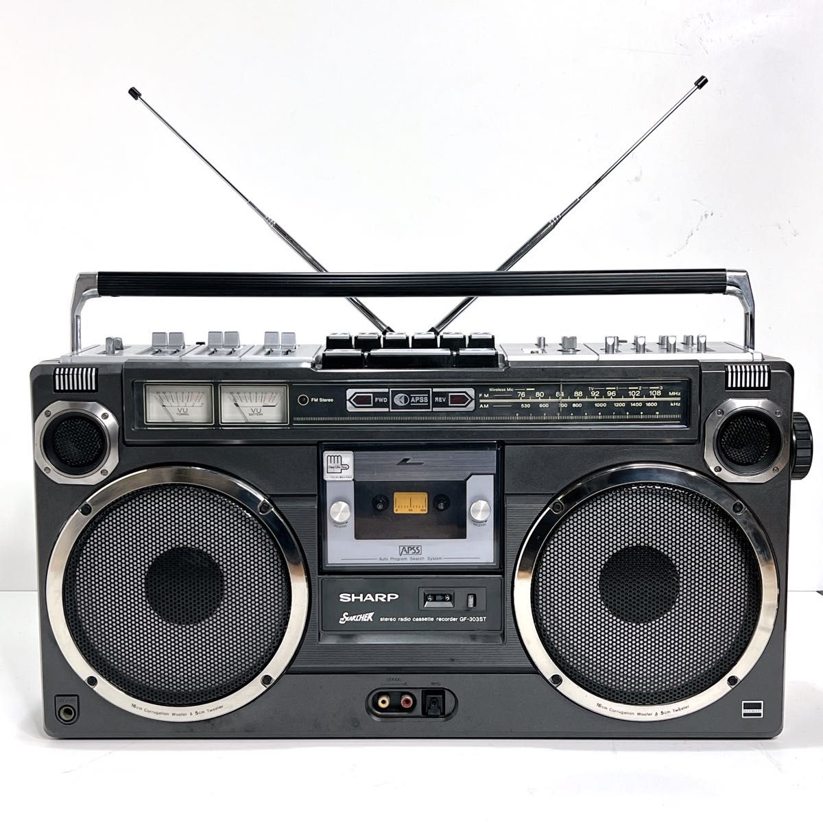 極美品・動作品】 SHARP GF-303ST ラジカセ カセット再生OK SHARP