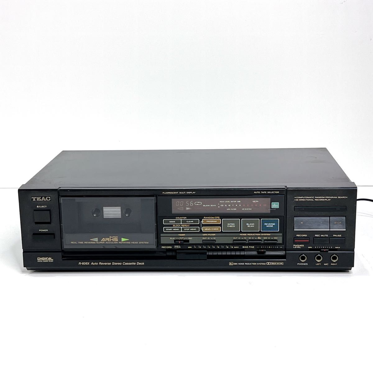 良品・動作品】 TEAC R-606X カセットデッキ ティアック 再生OK オート