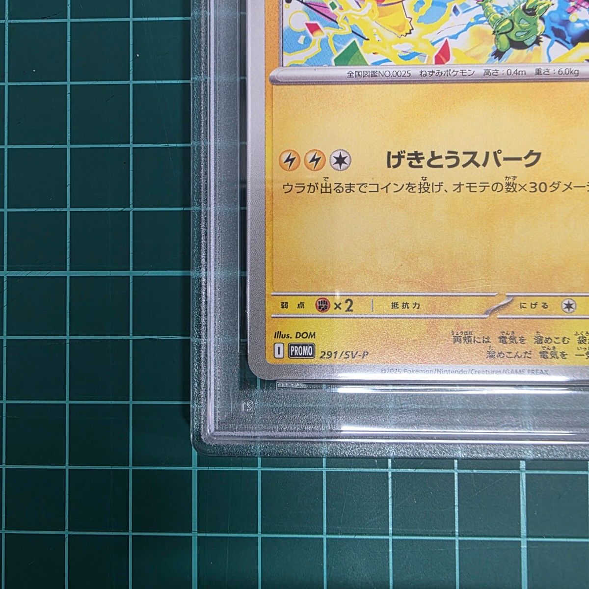 ポケモンカードゲーム ピカチュウ 291/SV-P PSA10 プロモ げきとう