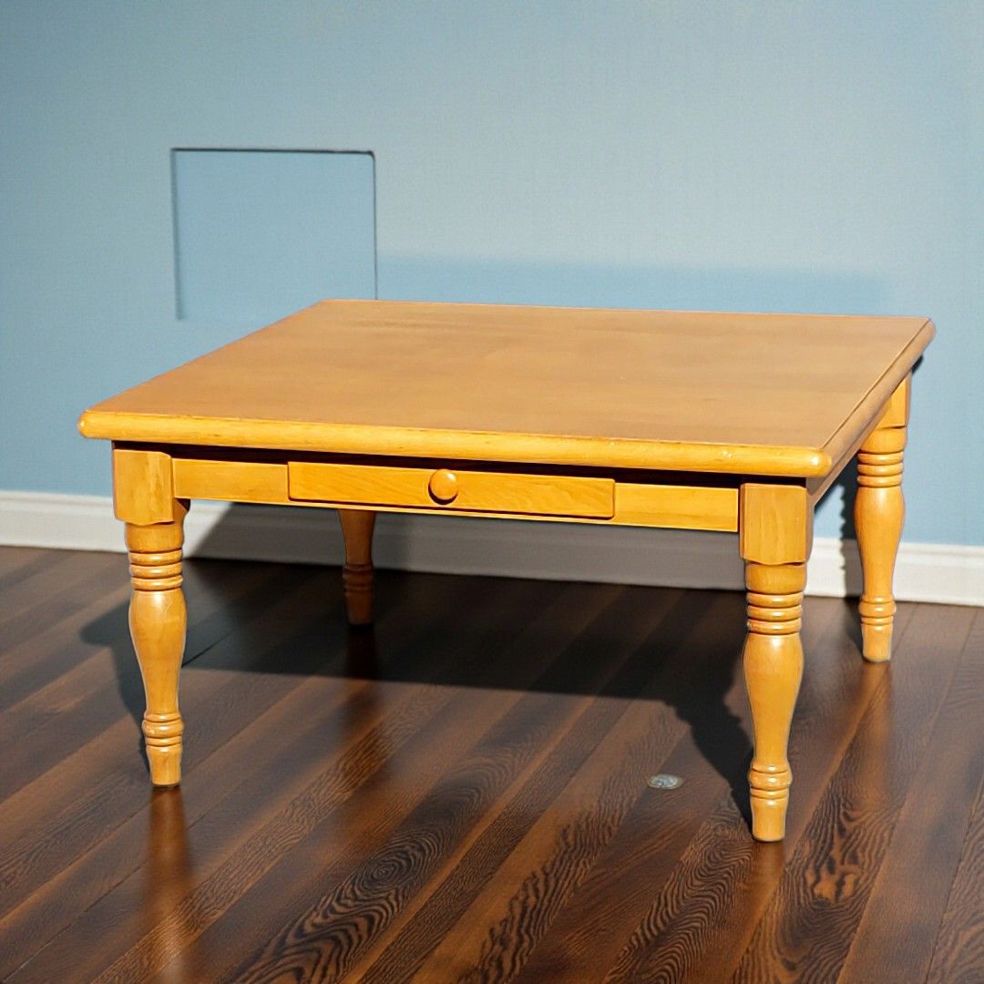 柏木工 KASHIWA ローテーブル C173 引き出し2杯 センターテーブル 無垢