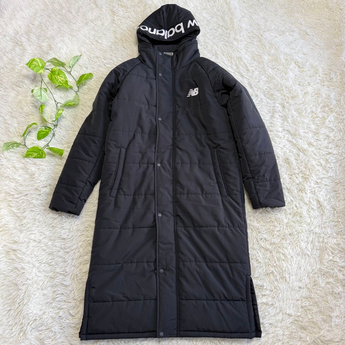 ニューバランス】美品 ベンチコート ブラック Lサイズ メンズ