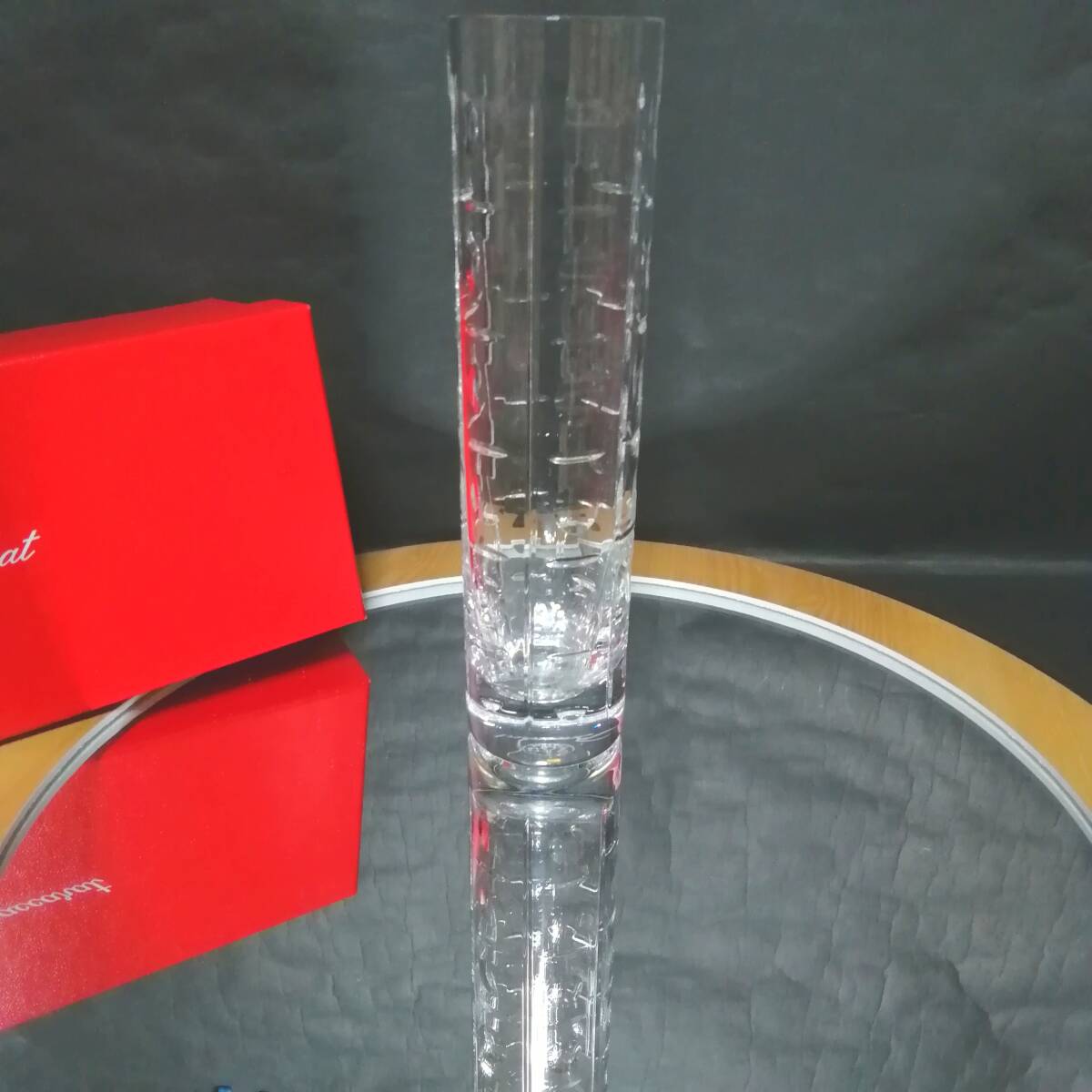 美品 自宅保管 バカラ エキノックス 花瓶 フラワーベース BACCARAT