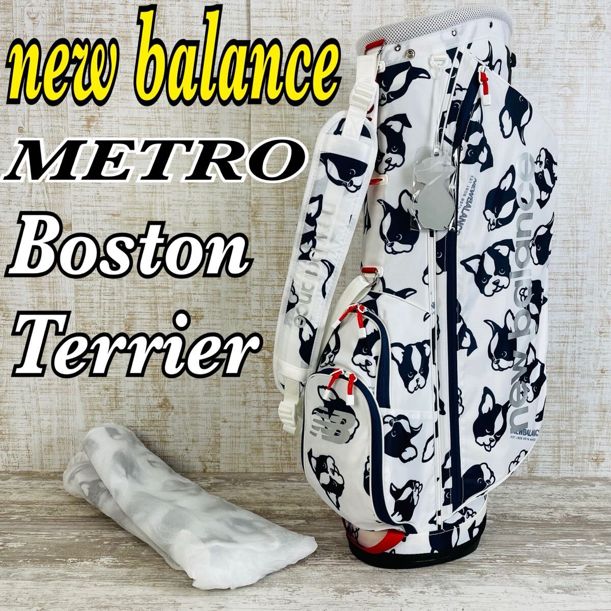 新品】New Balance Golf ニューバランス ゴルフ ボストンテリア総柄