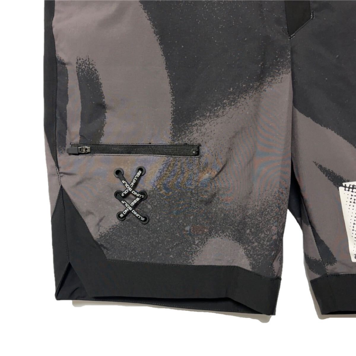 新品 ラッセルノ ゴルフ RS ロゴ リフレクター ショーツ スプレー