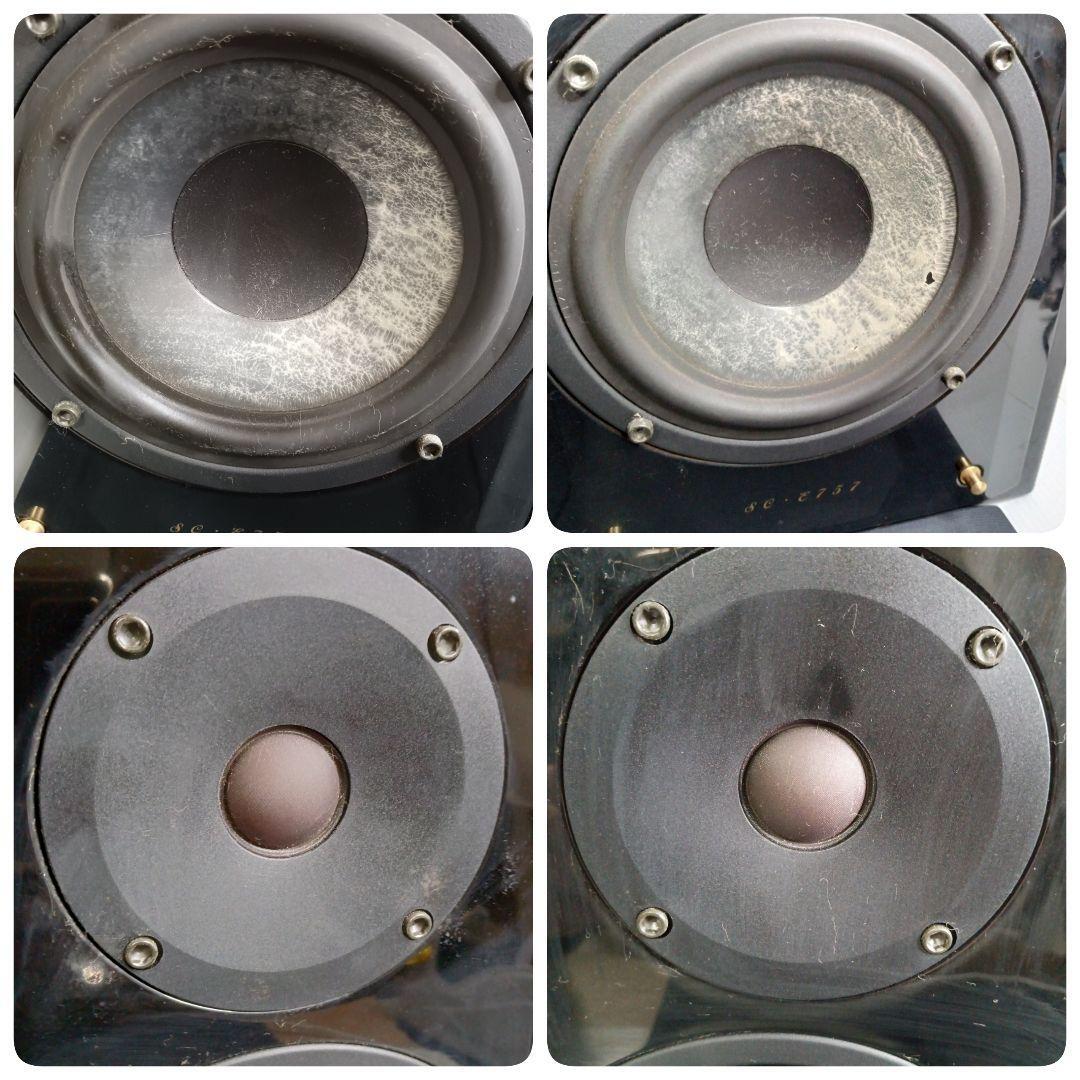 音出し DENON SC-E757 2WAY ペアスピーカー オーディオ 音響 ブラック