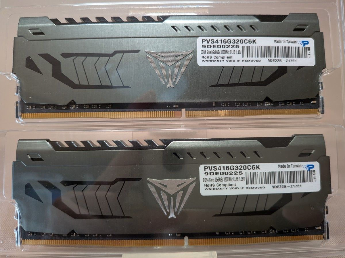 動作確認済 Patriot Viper Steel DDR4 3200MHz PC4-25600 16GB (8GB x