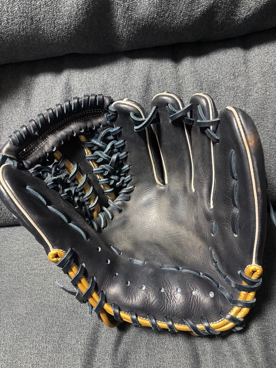 久保田スラッガー 軟式グローブ 内野手用 ブラック レッド 東京