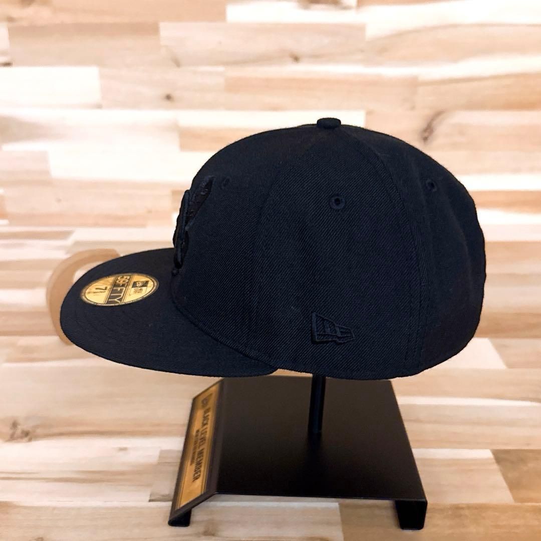 激レア【ニューエラ×インディアンス】オールブラック ワフー酋長