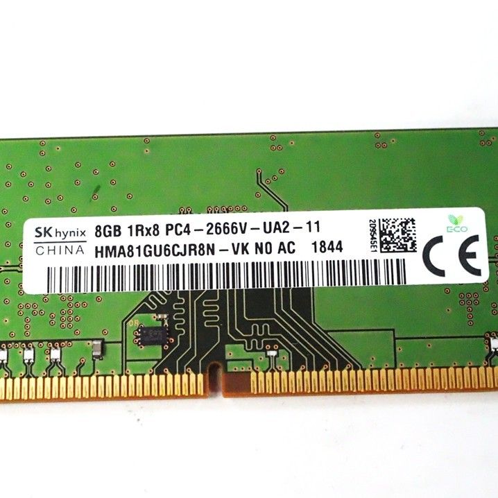 メモリ】DDR4 2666 8GB (8GB 1枚）skhynix 260228 1844 動作確認済