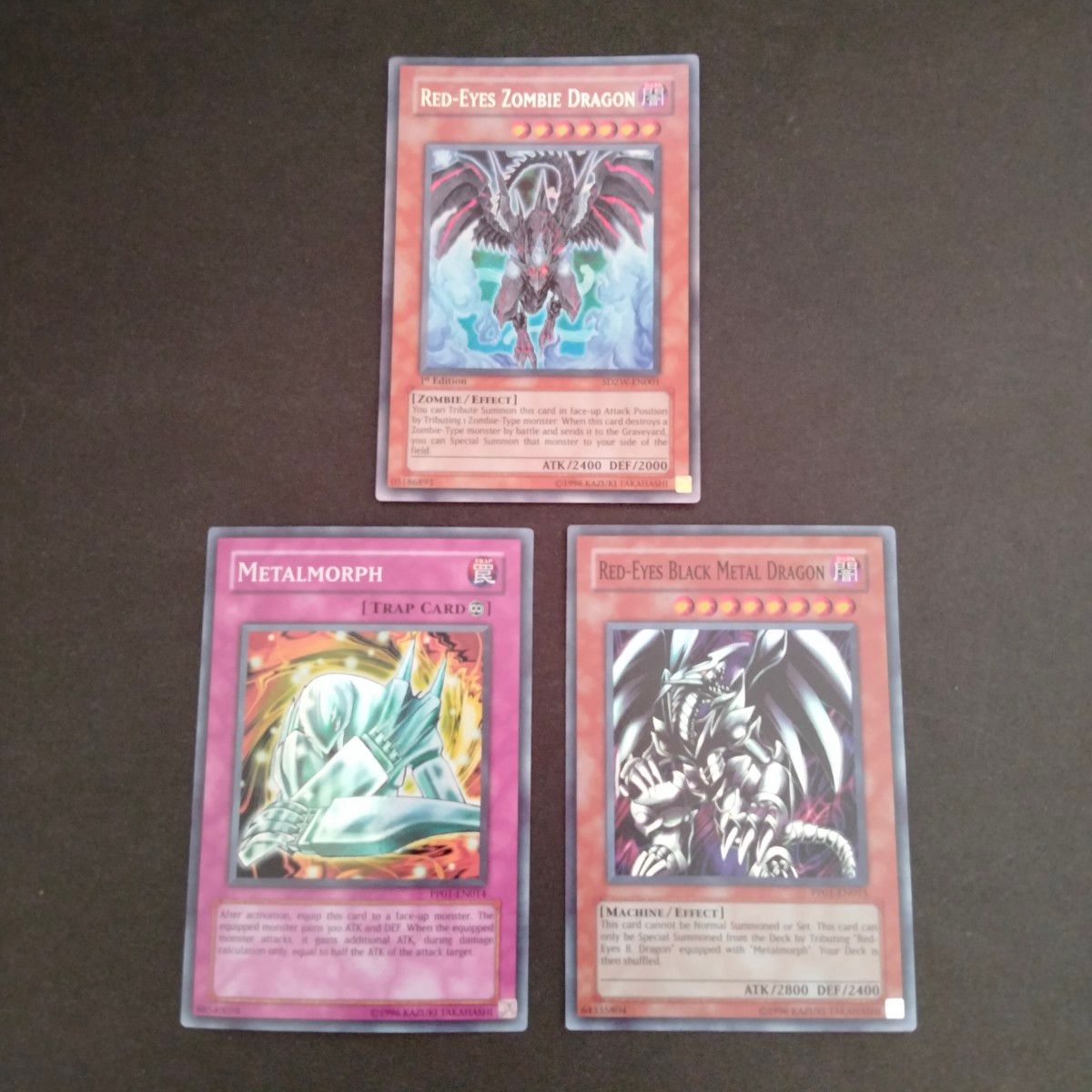 遊戯王 英語版 レッドアイズ・ゾンビドラゴン(ウルトラレア) メタル化