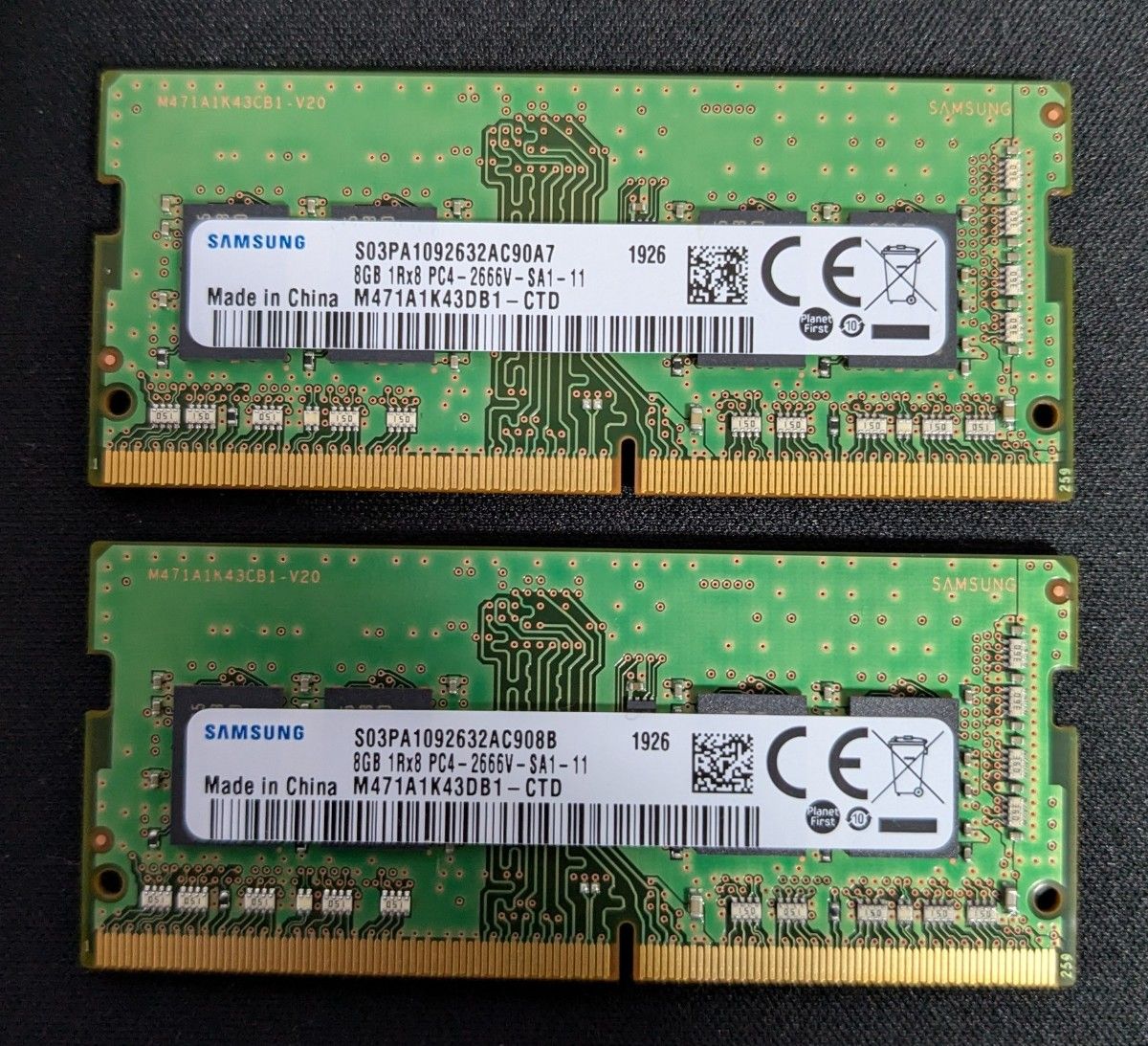 ノートPC用メモリ DDR4 2666 16GB（8GB×2枚）｜Yahoo!フリマ（旧PayPay