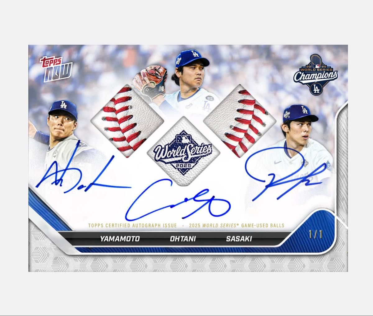 未開封】2025 Topps now ワールドシリーズチャンピオンズ ドジャース