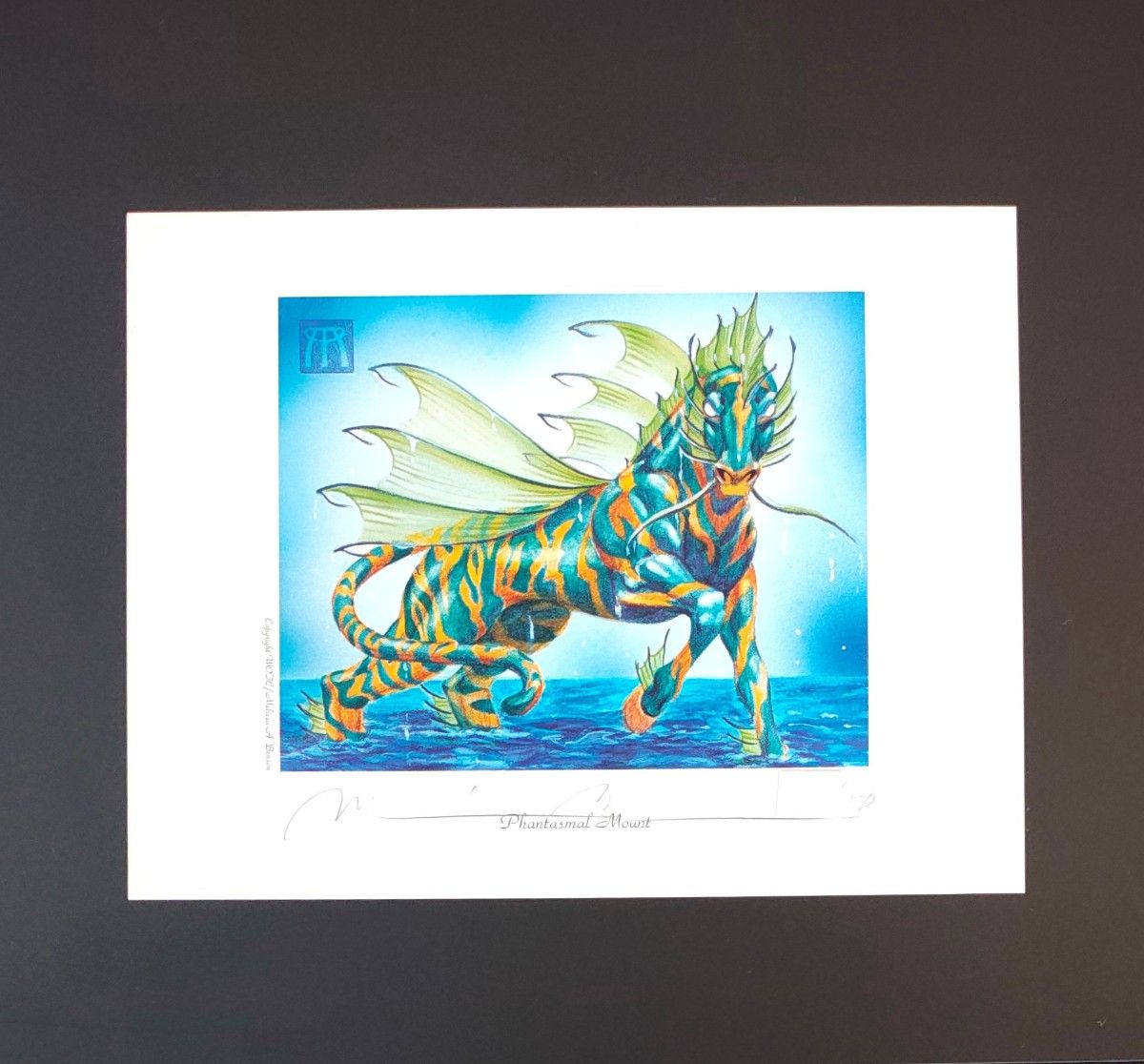 直筆サイン入りアートプリント MTG シヴ山のドラゴン Shivan Dragon