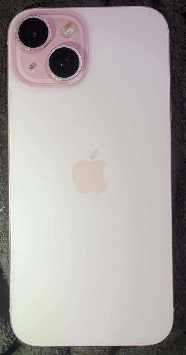 iPhone15 256gb ピンク SIMフリー バッテリー最大容量82% ガラス
