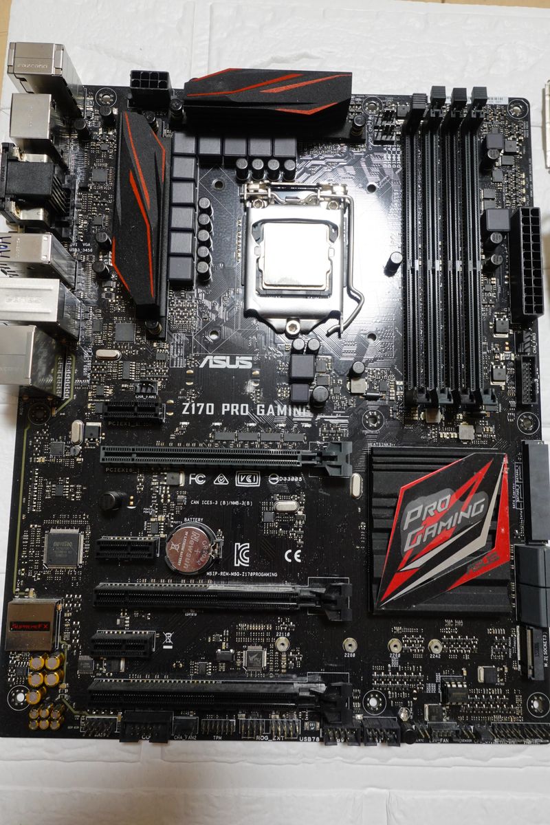 動作確認済】Core i7-6700K + ASUS Z170 PRO GAMING(バックパネル付