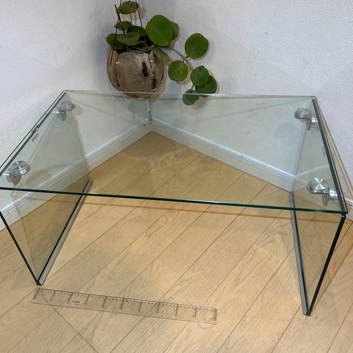 フランフランFrancfranc全面強化ガラス製センターテーブルお洒落