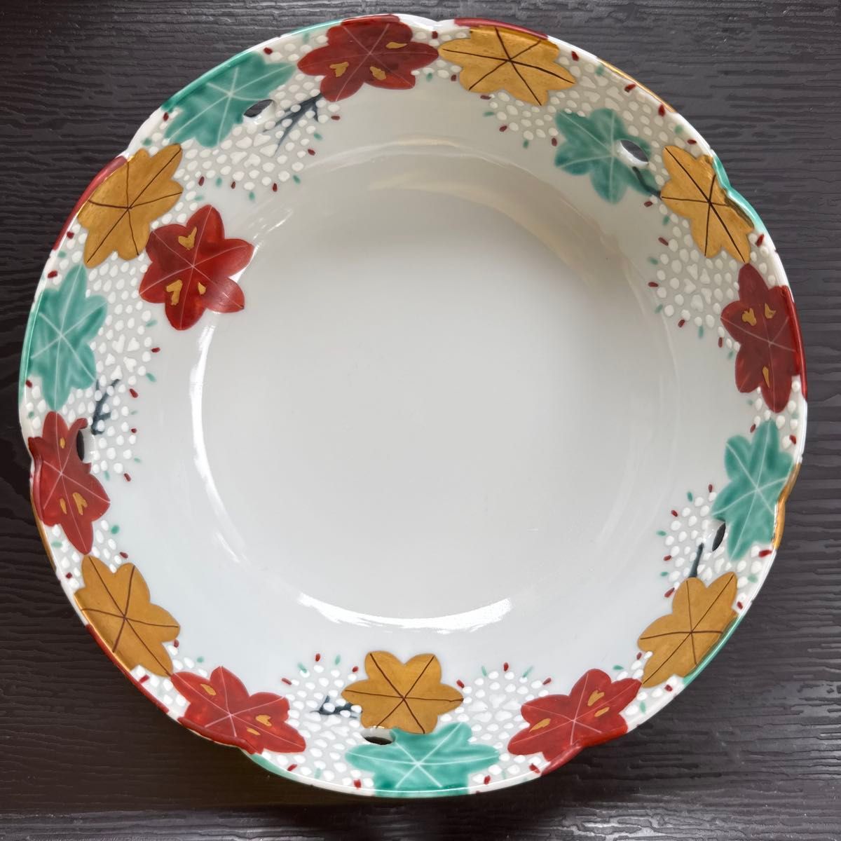 京焼 陵雲窯 紅葉絵付 透かし鉢｜Yahoo!フリマ（旧PayPayフリマ）